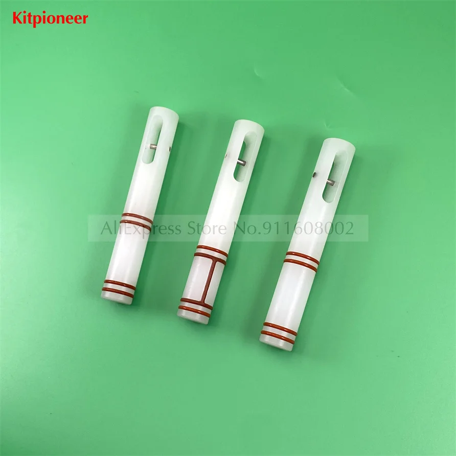 3 Piston Valve Stem Rods Combination Spare Parts With Red Seal Rings Fittings MK Soft Ice Cream Machines 25.6cm Lenght