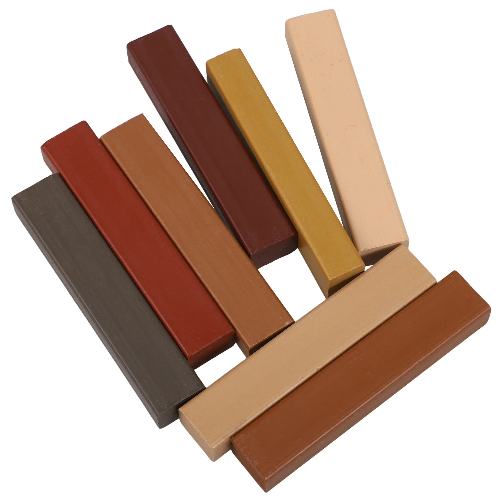 

8Pcs Hard Wax for Floor Repair - Wood Furniture Repair Kit Fast Heat Melt Technology Invisible Fix All Wood Tones