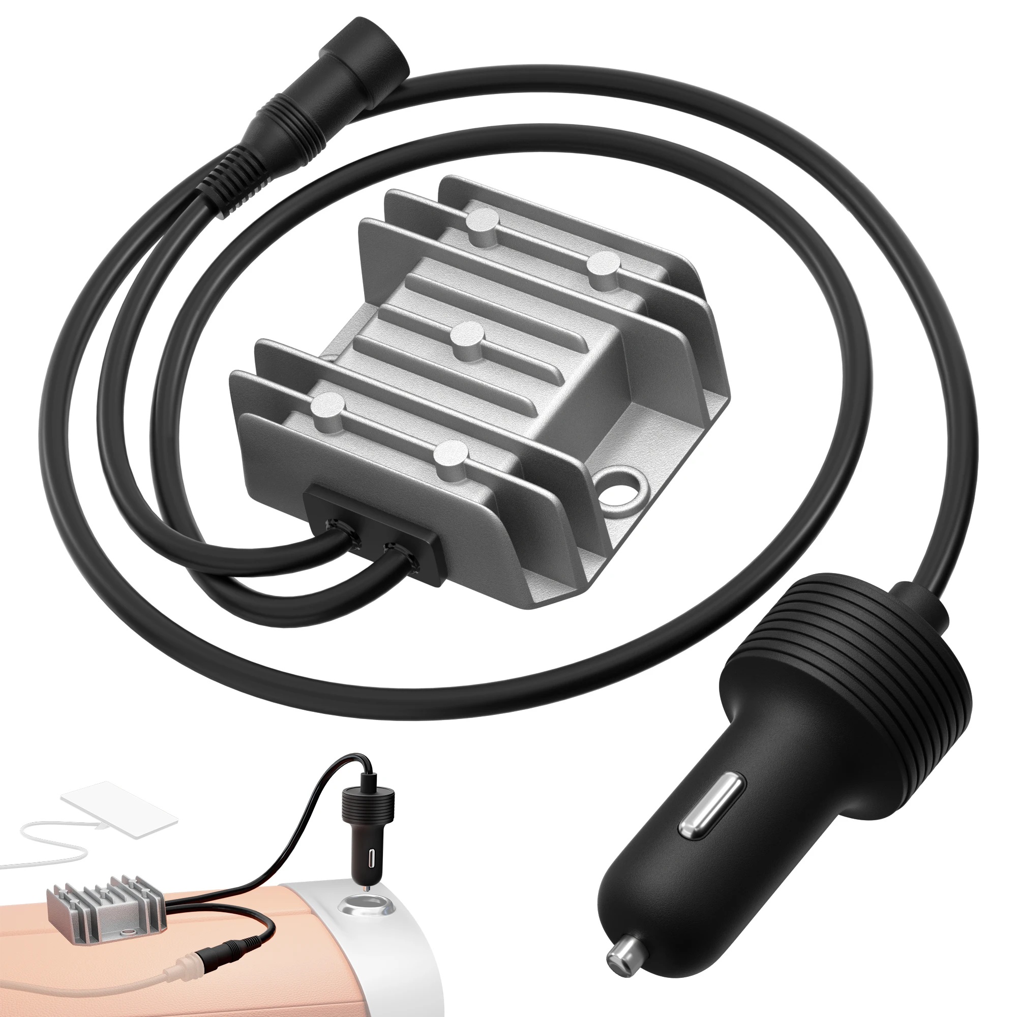 

Адаптер питания Starlink Mini Step Up для прикуривателя, преобразователь напряжения 10В-28В в 30В, кабель питания