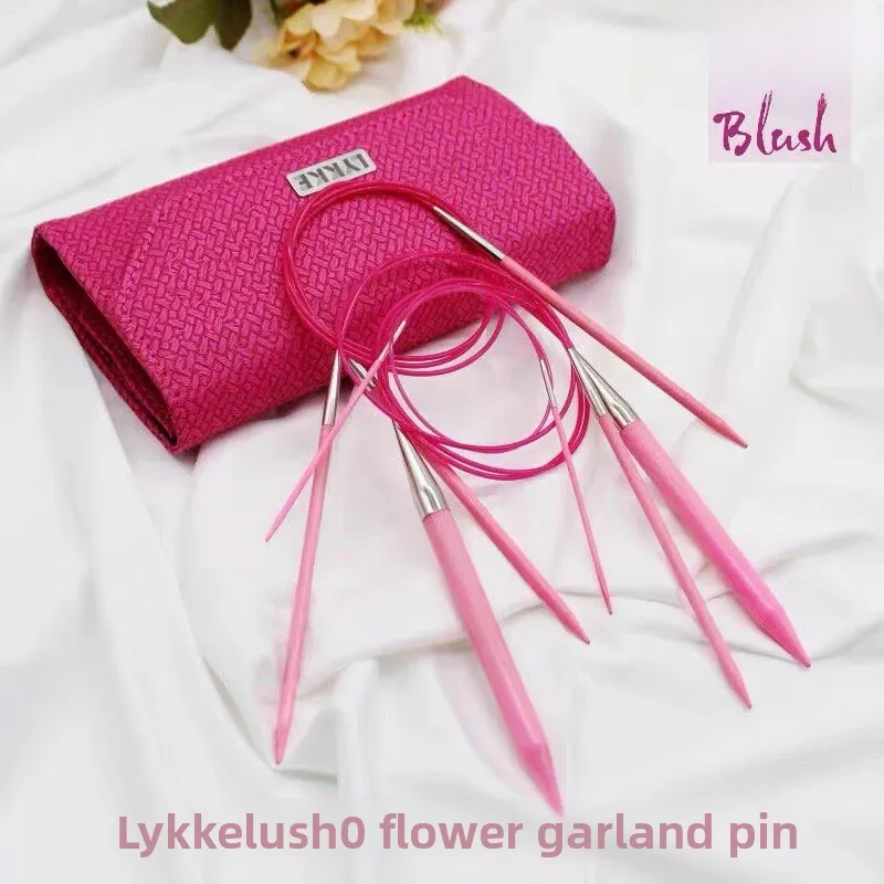 

Lykke Pink Birchwood Circular Needle 40cm-100cm Sweater Hat Scarf Shawl Loop Needle Home Textile DIY Sewing Tools
