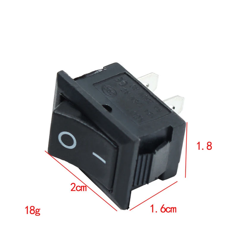 5 sztuk/zestaw czarny 21*15MM Push Button Mini przełącznik 2Pin Snap-in On/wyłącznik kołyskowy obudowa przełącznika światła