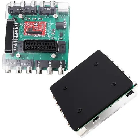 ड्रीमकास्ट SEGA SFC PS2 MD SS रेट्रो गेम कंसोल के लिए मैक्सगीक वीडियो कन्वर्टर RGBS/SCART को YUV YCBCR/S-वीडियो में अपग्रेड करें 8 best sales ड्रीमकास्ट आरजीबी - №7