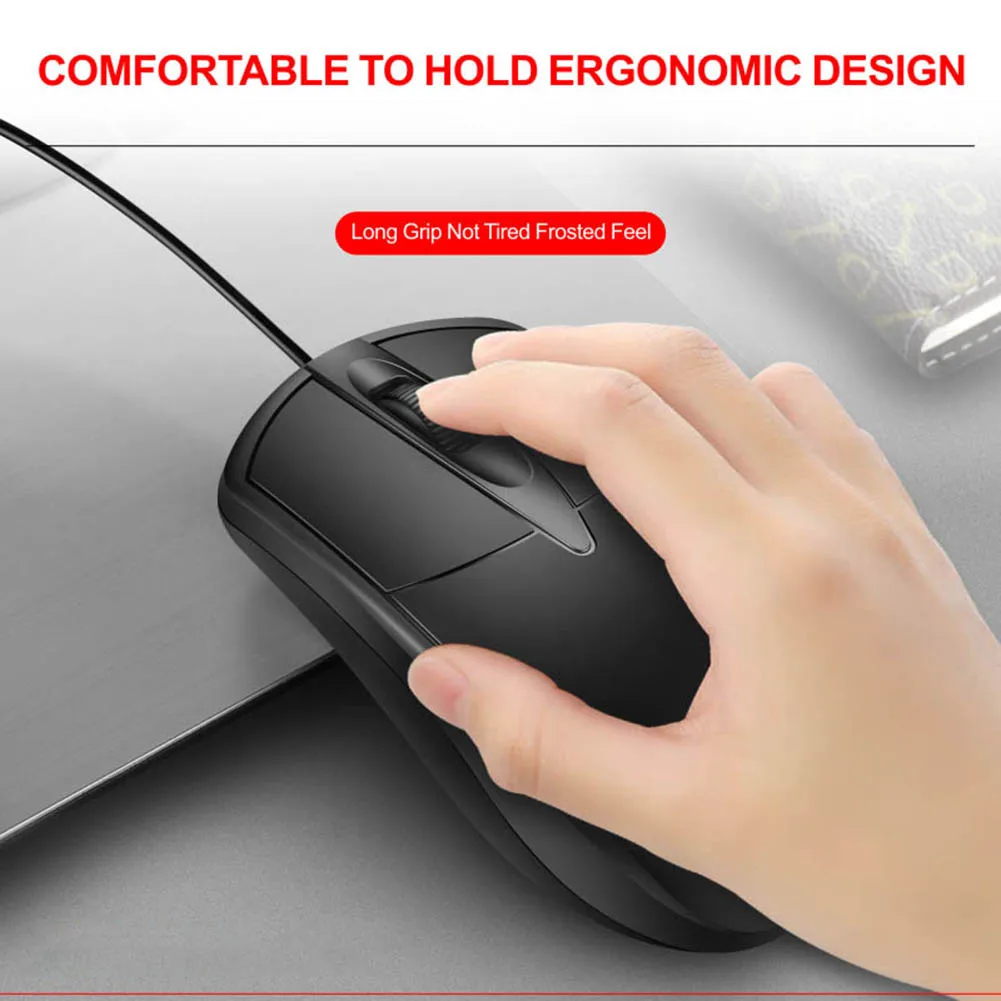 USB Wired Gaming Mouse Optical USB Mice Universal Game LED Optical Mouse 3 Buttons PC Laptop Computer Accessories