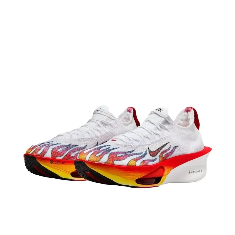 

Nike Air Zoom Alphafly 3 White Orange Mesh Non-slipAir Cushion Rebound Marathon Men Women Running Shoes HQ3501-100