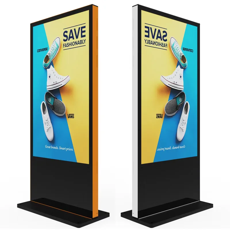 98 Inch Aluminium Frame IPS 4K Outdoor Vertical Screen Waterproof Sunproof 3000nits Advertising Machine Digital Signage