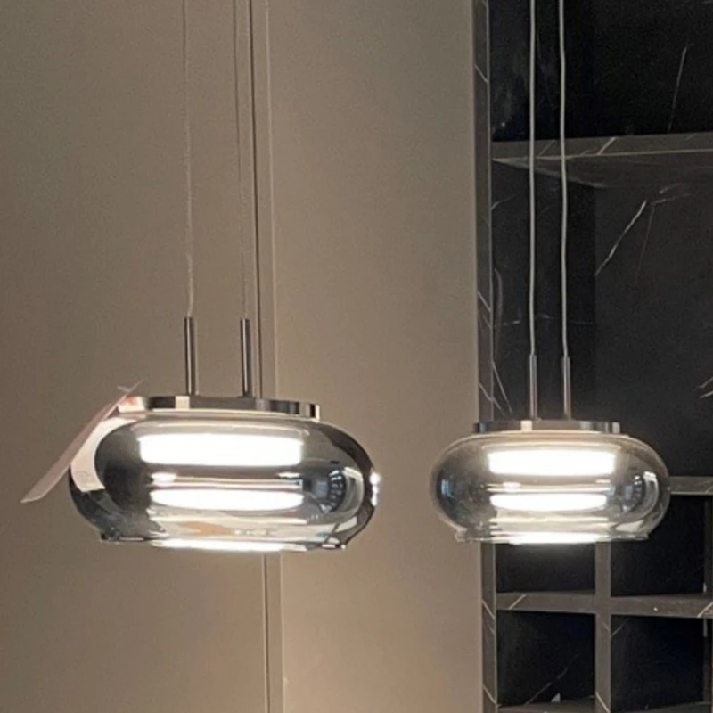 Minimalist Designer Creative Glass Chandelier Art Bar Counter Living Room Bedroom Villa Dining Room Decoration Pendant Light
