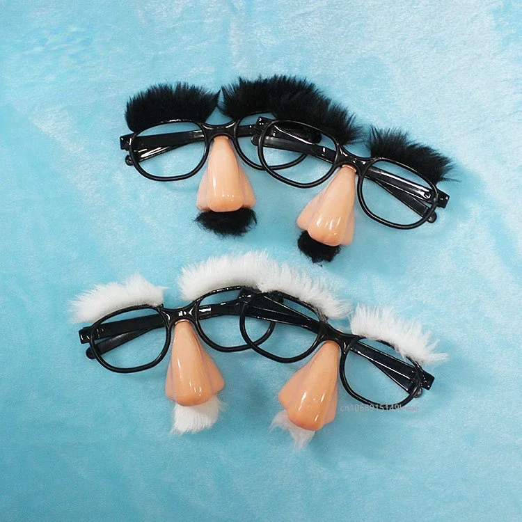 Halloween Disguise Moustache Glasses Contrast Funny Glasses Party Mustache Funny Adult Big Nose Party Favor Supplies Kids Gifts