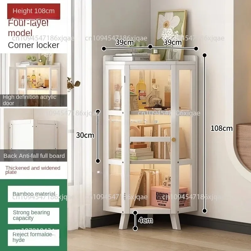 Corner cabinet; restaurant corner ; wall-mounted triangular cabinet; corner storage ; living room  corner.