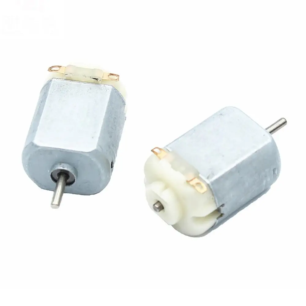 1Set New with Wired 130 Small Motor Kit 4WD DC Four Wheel Drive Motor Rotor Speed 18,000RPM Mini Micro 72MM Propeller
