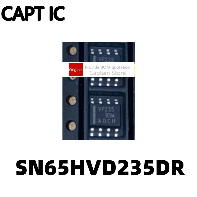 5PCS SN65HVD235 SN65HVD235DR Silk Screen VP235 SOP-8 Encapsulated CNA Transceiver Chip