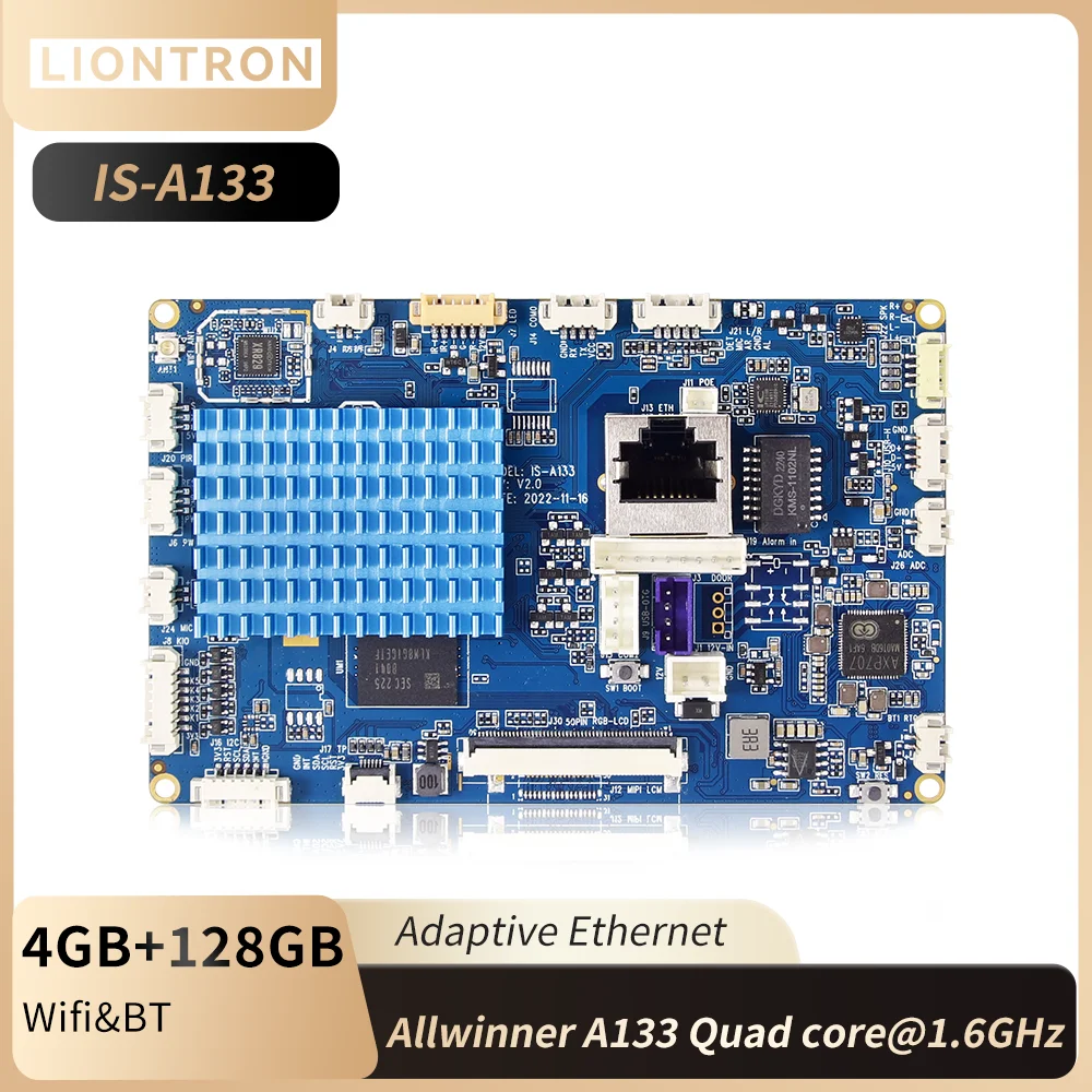 

Liontron 2GB/4GB DDR4 RAM Development Board Allwinner A133 Quad Core ARM Cortex A53 CPU Motherboard PK Raspberry Pi Banana Pi