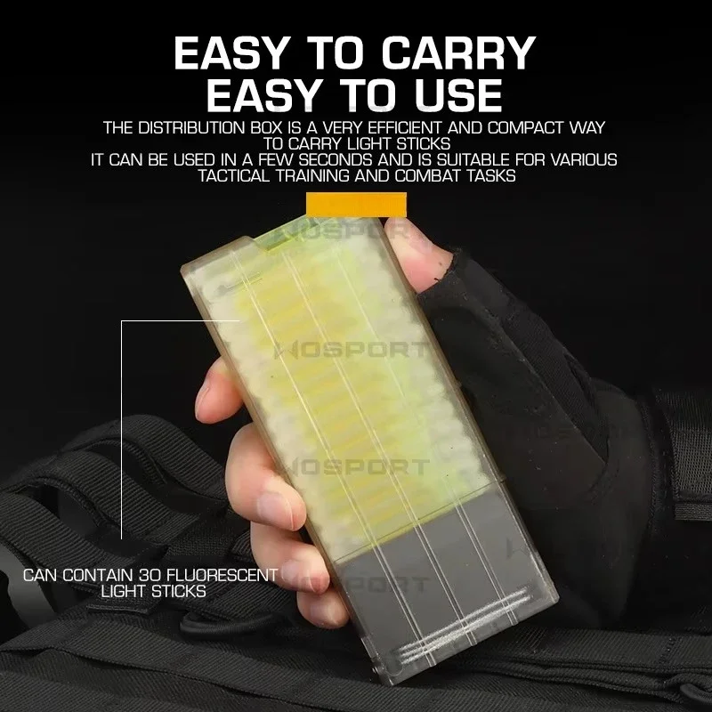 أعواد توهج تكتيكية مع موزع إضاءة بمناسبة بأكمام ثابتة مع ضوء تدريب وحقيبة حزام لعبة Airsoft CS