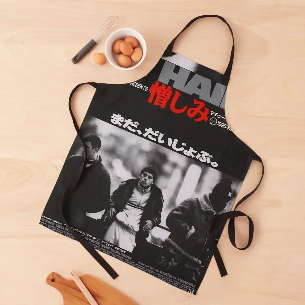 

Japanese La Haine Apron Utensils For Kitchen Men kitchen household woman Bib For Kitchen Apron