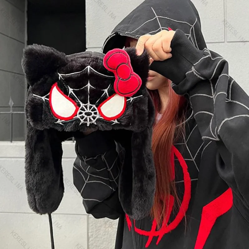 

Американская модная популярная шапка для защиты ушей осень/зима, милая кавайная уличная удобная универсальная плюшевая шапка для защиты ушей