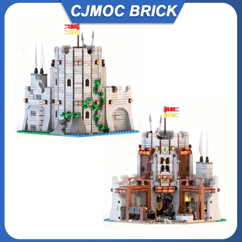

1192 шт. Средневековый замок Moc Guards Tower Castle Series No 7 строительных блоков, модель, технология, кирпич, черная игрушка для праздничного подарка