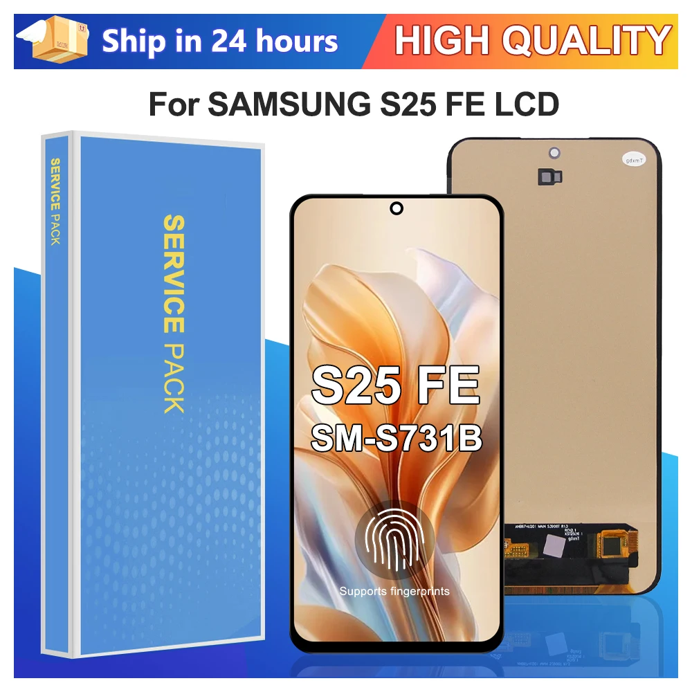 oled-s25-fe-screen-for-samsung-s25-fe-sm-s731b-sm-s731b-ds-lcd-display-with-touch-screen-digitizer-replacement-part
