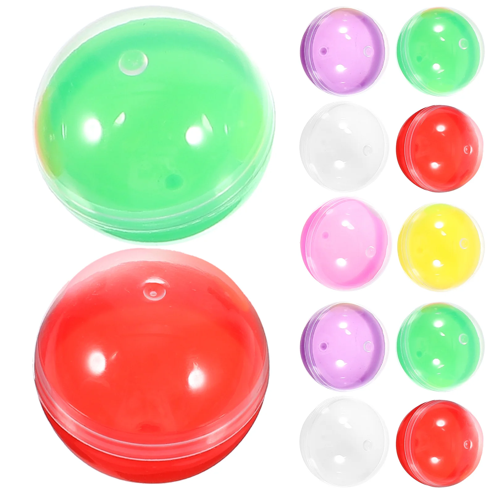 50 Pcs Egg Machine Capsule Shell Round Capsules Easter Basket Gift Stuffers Vending Balls Gumballs