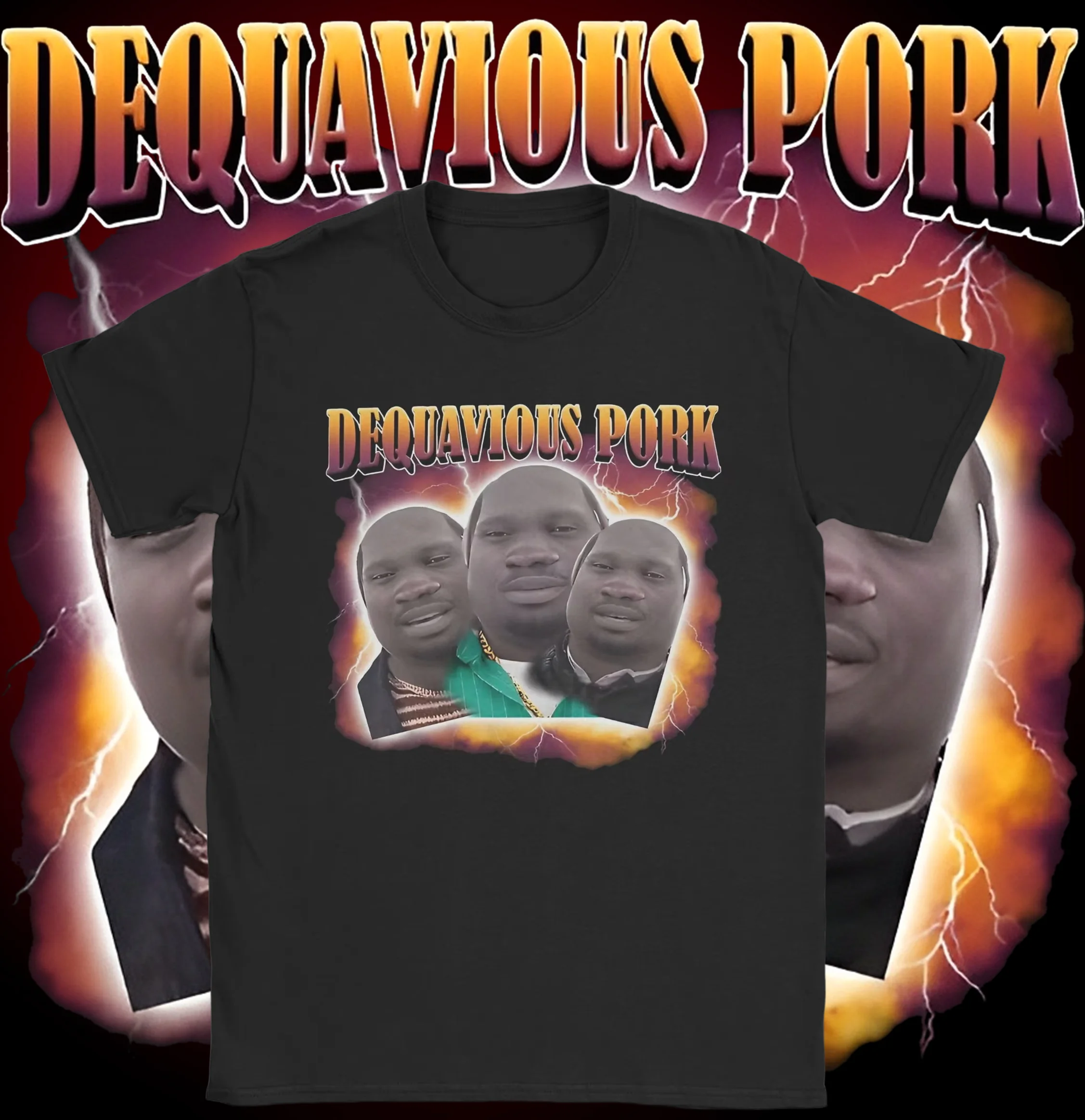 

Летние футболки Dequavious Pork Funny Dank Meme, новинка, 100 хлопковых футболок для мужчин, Y2K, базовые футболки больших размеров с короткими рукавами