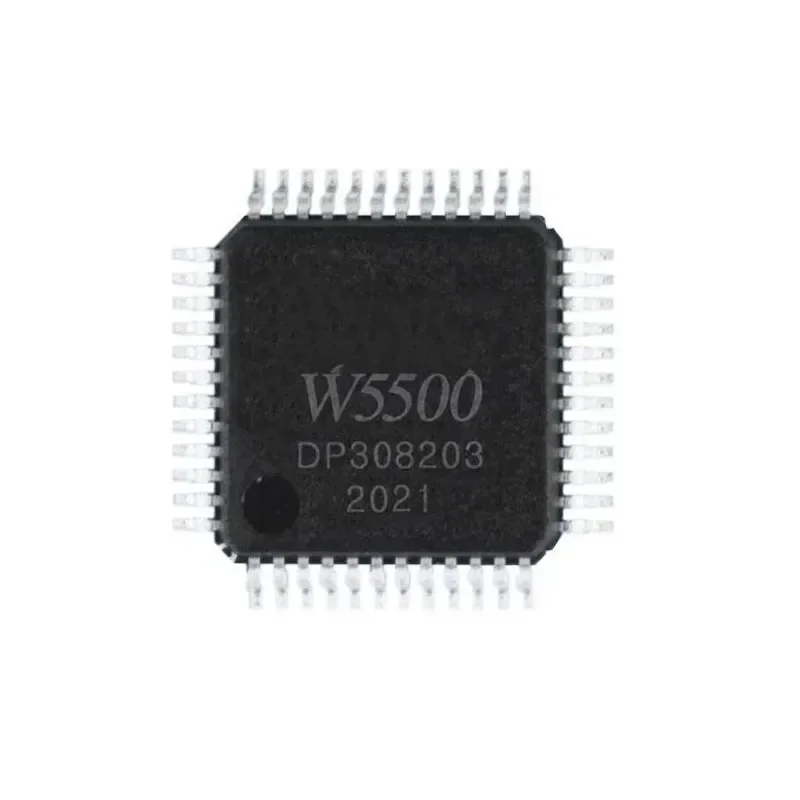 1/5PCS W5500 LQFP-48 TCP/IP +MAC+PHY Communication & Networking ICs Hardwired embedded  Ethernet ICs 3in1 Enet Controller Chip