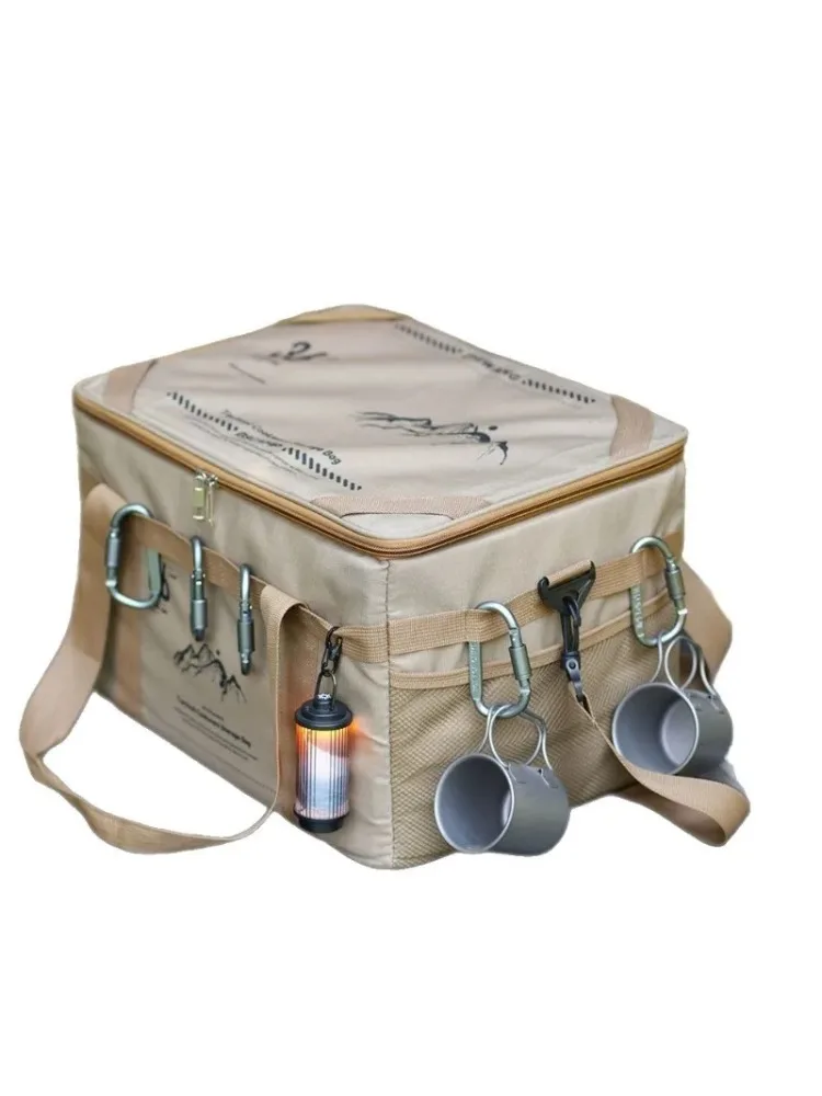 Nouveau sac de rangement tactique de camping multifonctionnel en plein air avec planche de table équipement de camping portable sac divers