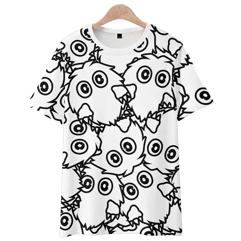 ملابس خارجية غير رسمية قمصان رجالية يو غي أوه! تي شيرت رجالي فضفاض بأكمام قصيرة ومطبوع من Kuriboh عالي الجودة ومثير للاهتمام وسريع الجفاف #3