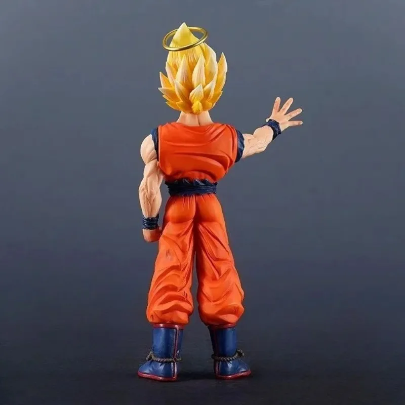 Figura de Dragon Ball Z Super Saiyan 2 Goku, 24,5 cm, transmisión instantánea, modelo de Anime, estatua coleccionable de PVC para regalo de seguidores