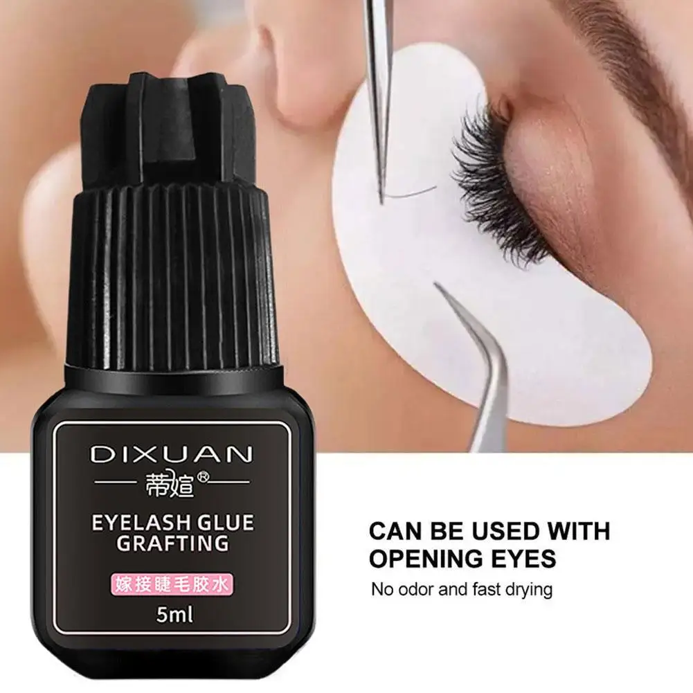 Waterproof Eyelashes Extension Glue Long Lasting Grafting No Black Glue Makeup Drying Tools Quick Glue Lashes Irritant Adhe Y9W2