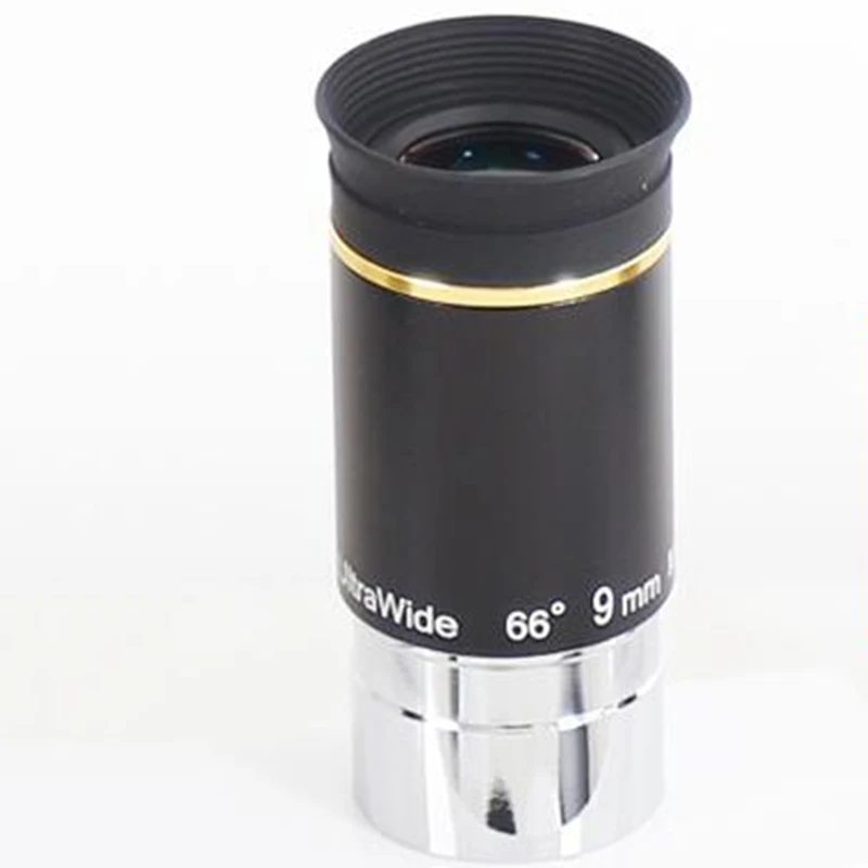 66 Degree 1.25 Inches UW 9mm Magnification and Wide Viewing Angle Astronomical Telescope Planet Eyepiece Grows UW9mm