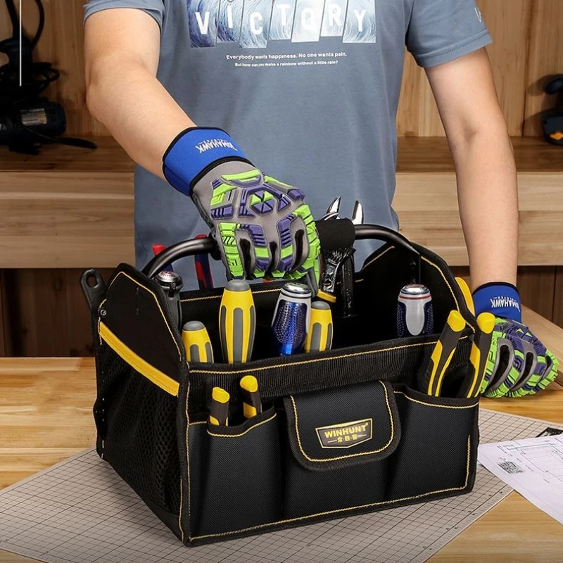 Multifunctional Portable Tool Bag Oxford Pocket Hardware Store Tool Storage Bag Electrician Greener Mechanic Carpenter Tools