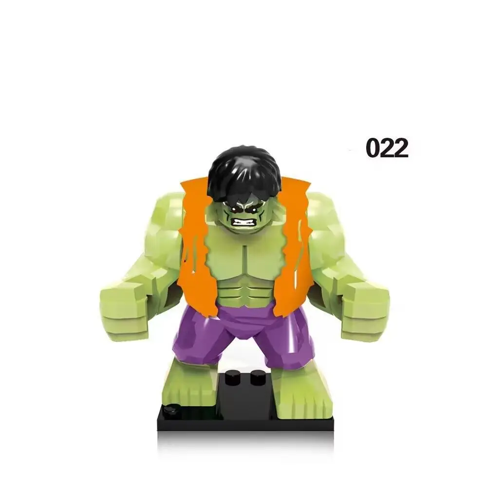 Nowe postacie akcji Marvel superbohater figurka Hulk, klocki Sokół Kapitan, Deadpool, zabawki prezentowe dla miasta