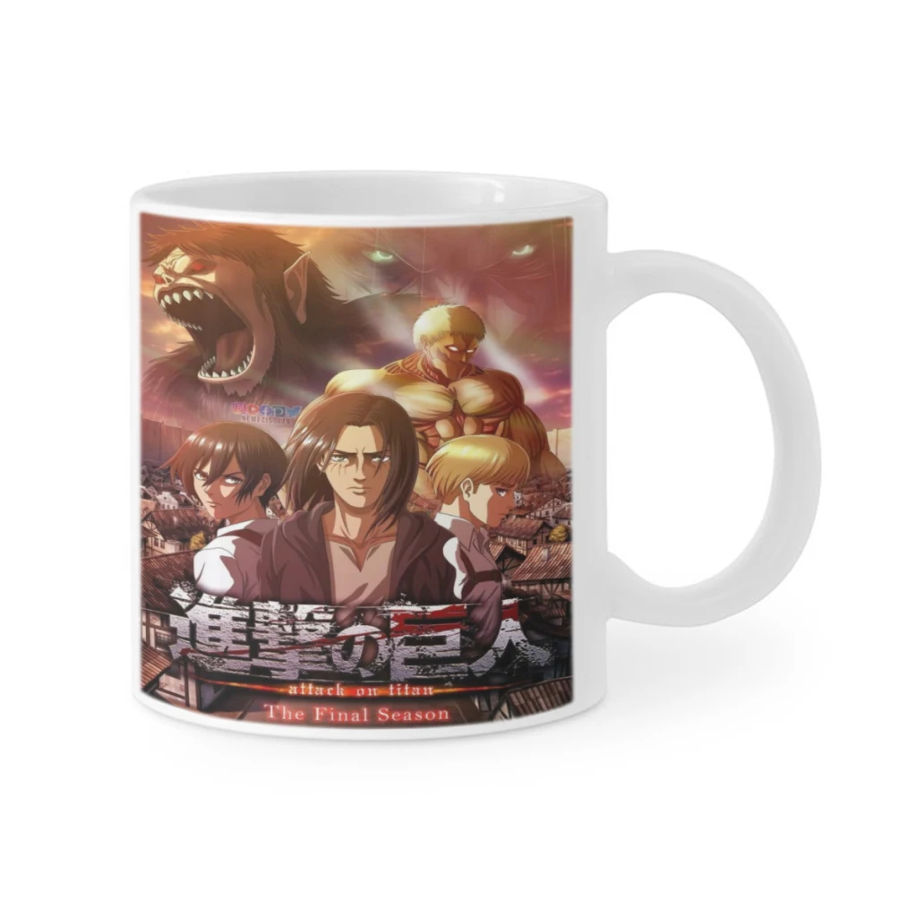 Wings of Liberty Attack on Titan Retro Ceramics Coffee Mug Cute Gamer Birthday Gift Back To School Mug