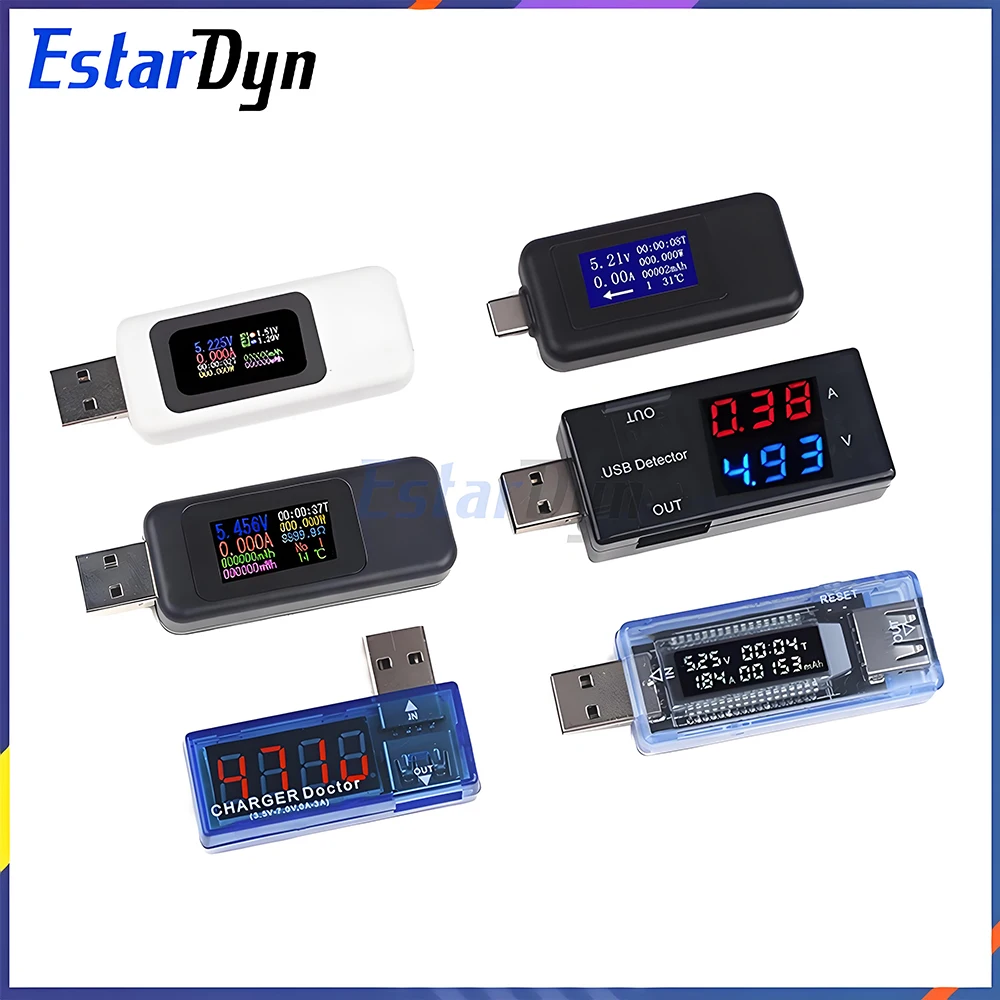 USB Voltage Current Meter Monitor 3.5
