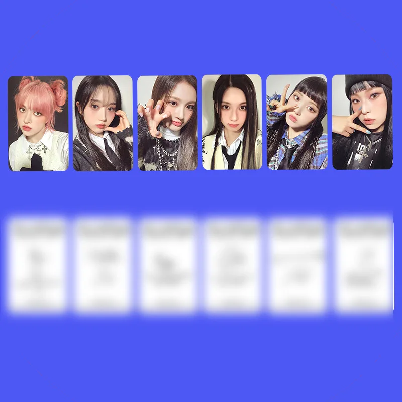 6Pcs/Set NMIXX Idol Girl New Album EXPERGO Photocards LILY HAEWON SULLYOON BAE JIWOO KYUJIN HD Printd Lomo Cards Fans Gifts