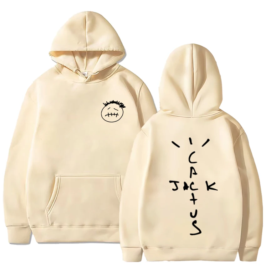 Rapper Cactus Jack Graphics techwear Men's hoodies Bodywarmer Long sleeve Fashion crewneck sweatshirt vintage women's hoodie