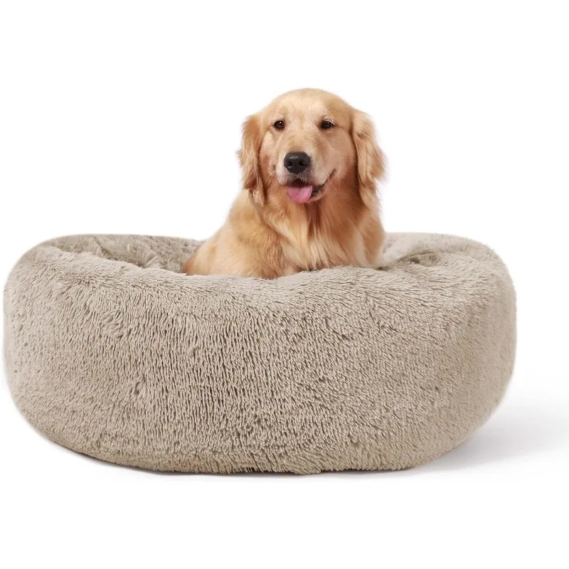 

Dog Beds Calming Donut Cuddler, Puppy Dog Beds Large Dogs, Indoor Dog Calming Beds XLarge,36''