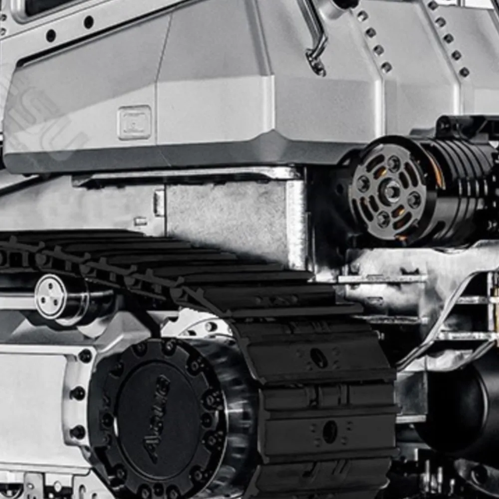 LESU Aoue 850K 1/14 RC جرافة هيدروليكية معدنية مسارات سوداء شاحنة بناء نظام إضاءة دولوزر مجموعات غير مطلية نموذج TH22775 #1