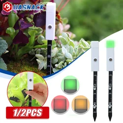 1/2/3PCS Soil Moisture Meter Plant Water Meter for Indoor Outdoor Smart Probe with 3 Color Indicate Light for Garden, Lawn, Farm