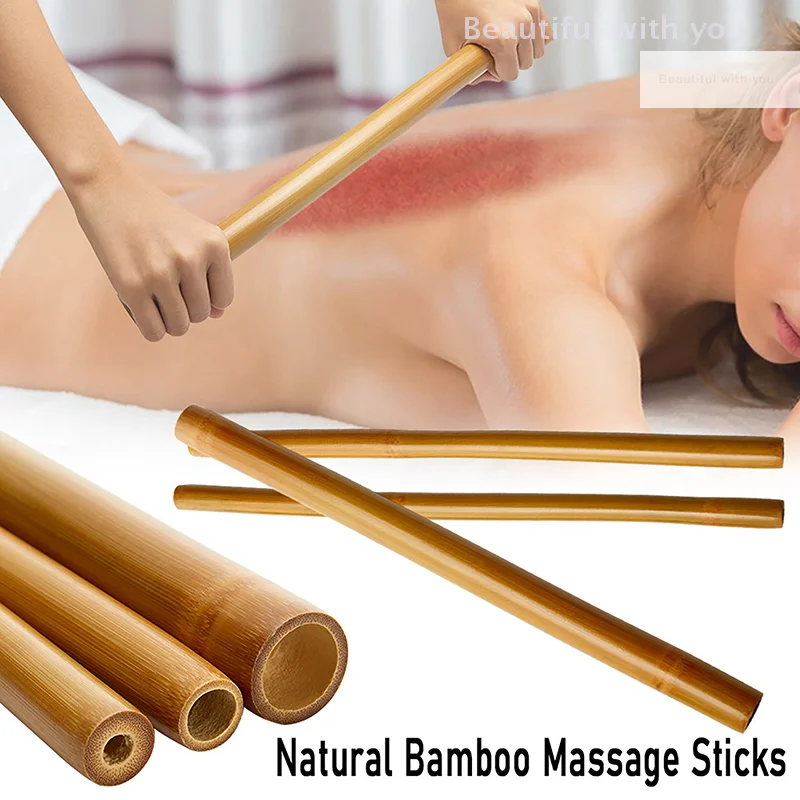 

1Pcs Natural Bamboo Massage Wood Therapy Gua Sha Massage for Body Gouache Scraping Tool Back Pain Relief Anti Cellulite