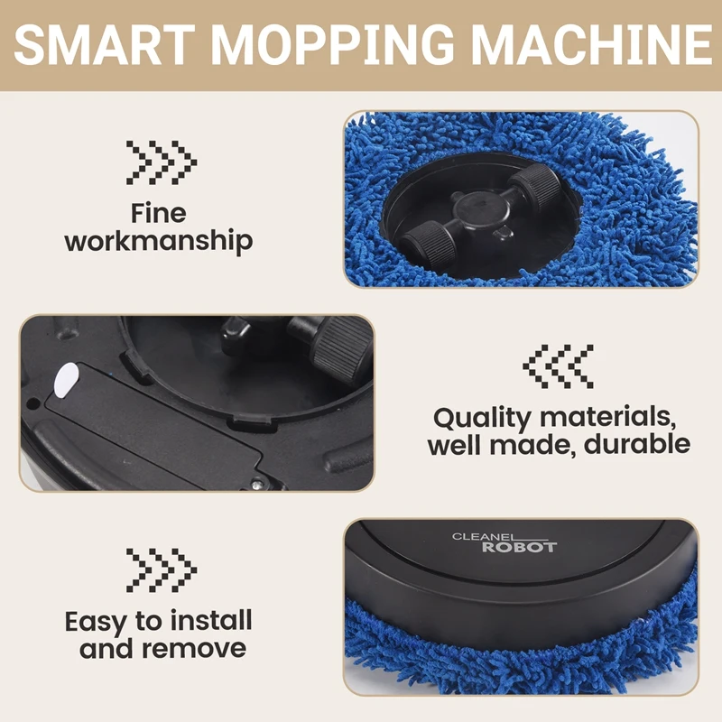 

Робот для мытья полов Интеллектуальный робот для мытья полов Бытовая машина для влажной и сухой уборки Портативная перезаряжаемая чистка