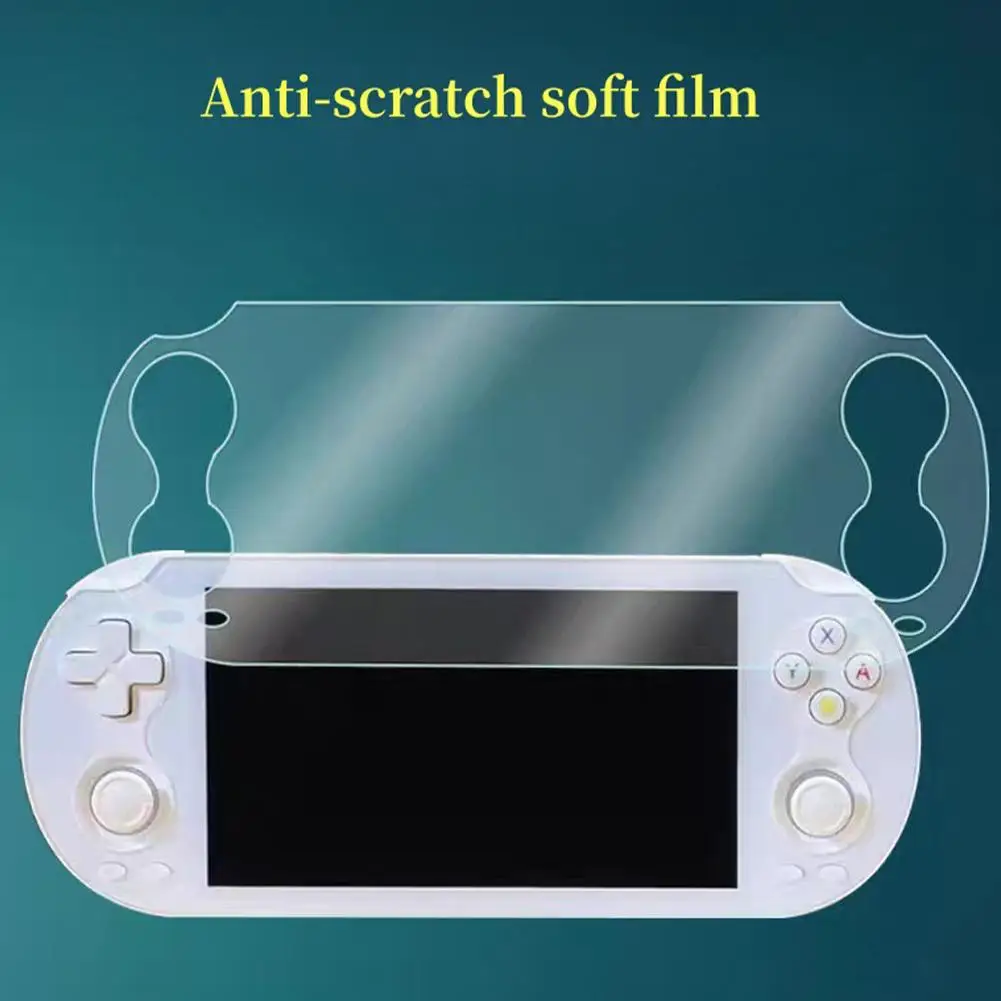 Screen Protector for Anbernic RG Vita Pro Game Console, HD Full Coverage Soft Film, Anti-Scratch Ultra Clear Screen Cover
