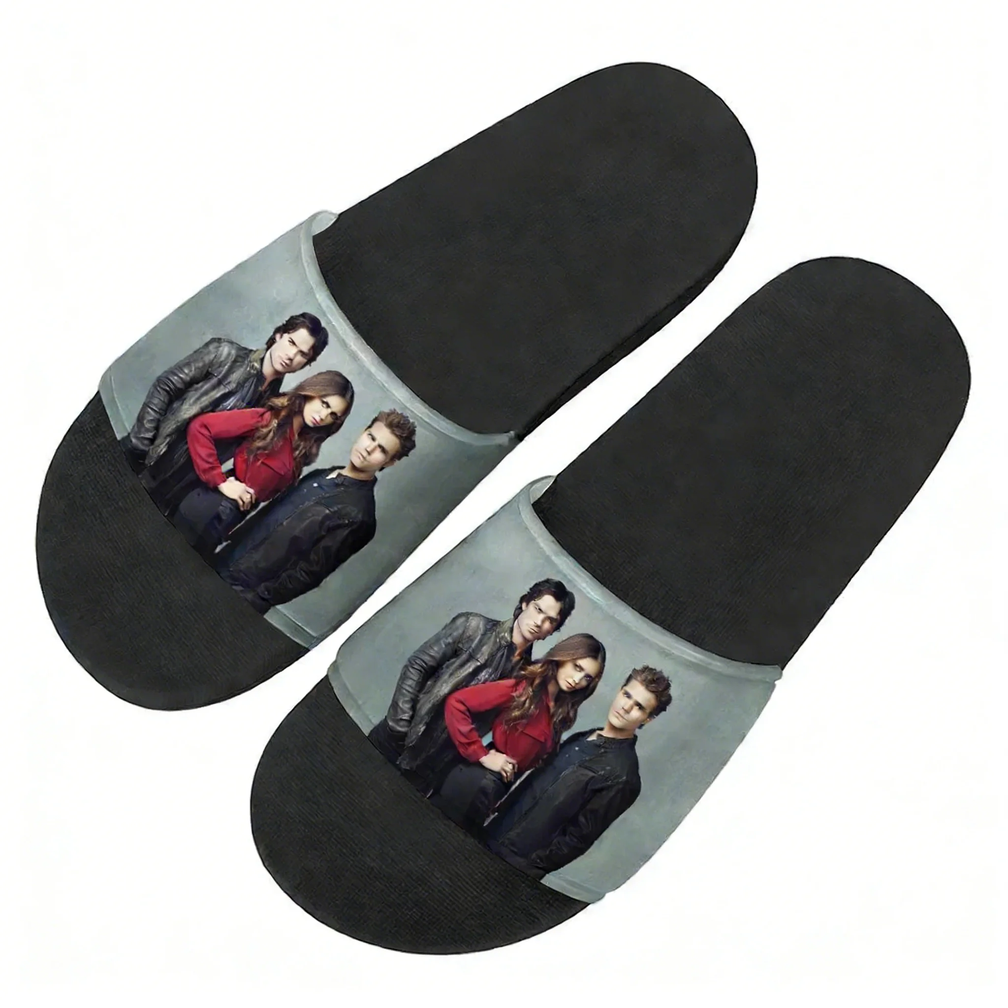 The Vampire Diaries Twilight Slippers Home Water Shoes Pop Fashion Mens Womens Beach Pool Sandals Custom Summer Slipper