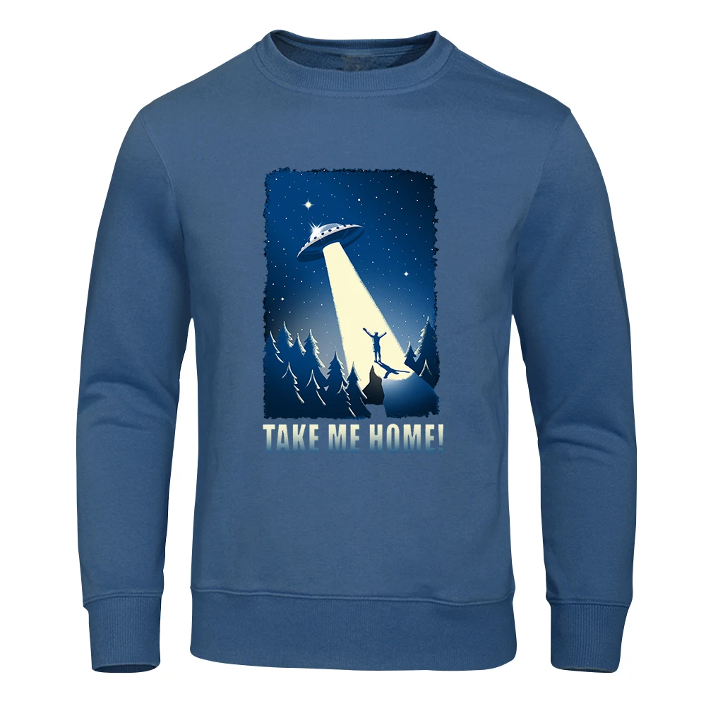 The Lights Of The Spaceship Shine On A Man Men Hoodies Fashion Warm Sweatshirts Funny Oversize Hoody Hip Hop Fleece Clothing