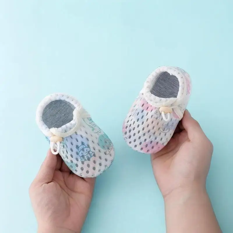 Infant First Walkers Anti-slip Breathable Mesh Soft Sole Toddler Baby Learning Walking Shoes for Outdoor Home
