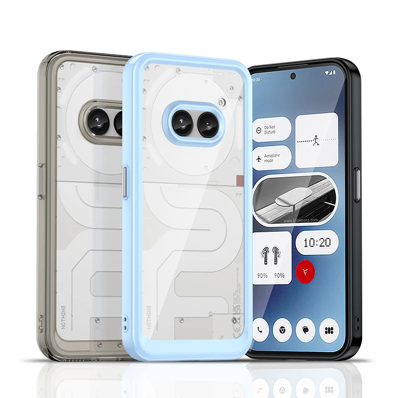 Acrylic Case for Nothing Phone (2a) Luxury Clear Silicone Protection Transparent Shockproof Phone Cover NothingPhone(2a) Coque