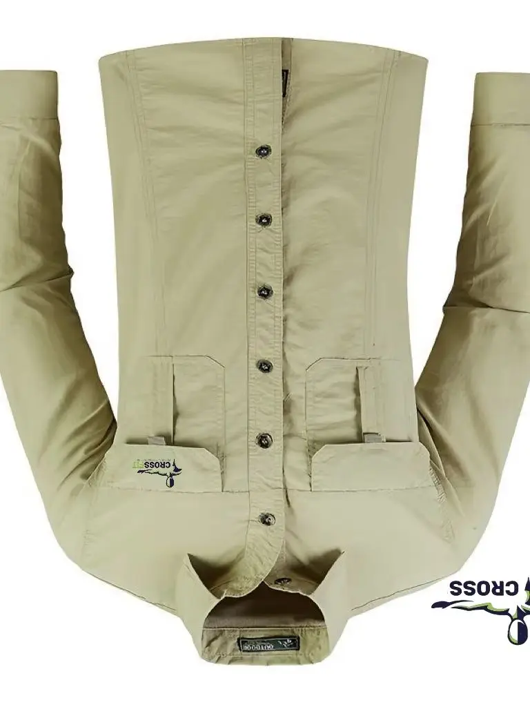 

2024 New Men's Ice Sensation Sunscreen Shirt Large Breathable Quick Drying Thin Work Jacket Summer Outdoor Casual Wear