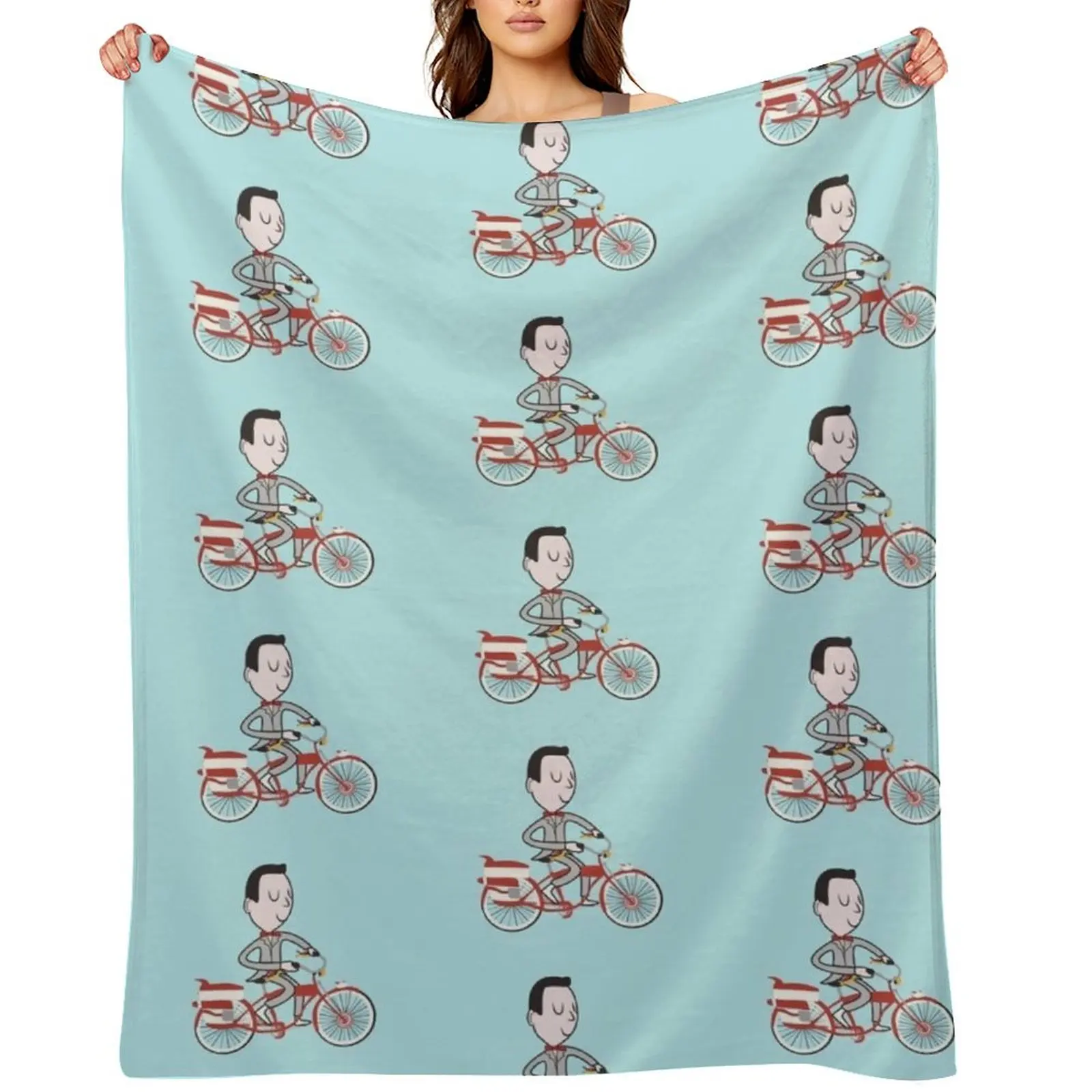 

My Bike - Pee Wees Big Adventure Throw Blanket Bed linens Winter beds warm for winter for babies Blankets