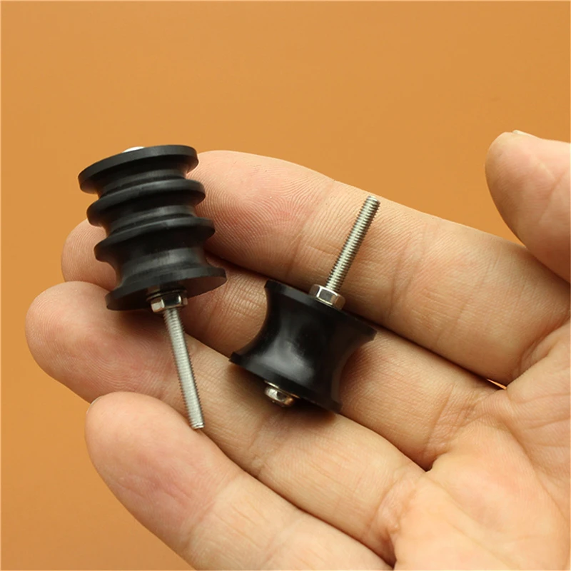 Black Ebony Wood Leather Burnisher Polished Rods, Leather Craft Edge Slicker Tool, Electric Polished Tip Head DIY Rotary Sets