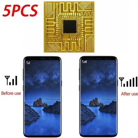 1 ~ 5 pezzi adesivi ripetitore di segnale trasparenti adesivi per antenna per telefono cellulare per IPhone Samsung 5G 4G amplificatore di segnale universale