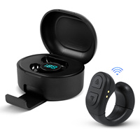 Remote Control Ring | 60h Page Turner Finger Wireless,Portable Control Ring, Long Lasting Phone Remote