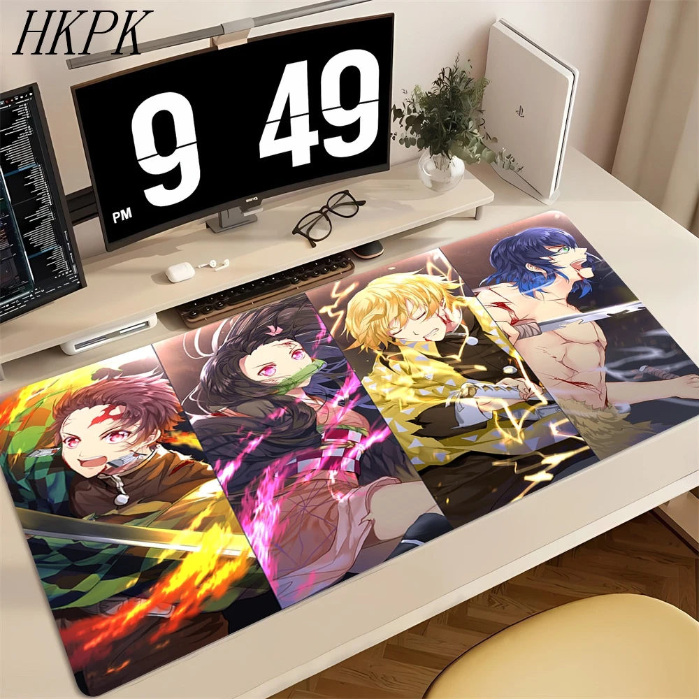 

Игровые коврики Аниме Mause Pads XL Demon Slayer Настольный коврик Игровые ноутбуки Клавиатура Аксессуары для ПК 600x300 мм Защитный коврик для мыши